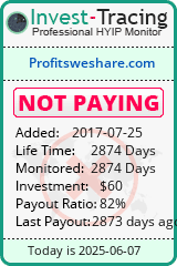 Monitored by Invest-Tracing.com HYIP Monitor-Invest-Tracing.com