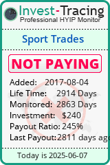 Monitored by Invest-Tracing.com HYIP Monitor-Invest-Tracing.com