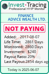 Monitored by Invest-Tracing.com HYIP Monitor-Invest-Tracing.com