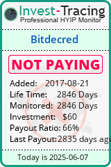 Monitored by Invest-Tracing.com HYIP Monitor-Invest-Tracing.com
