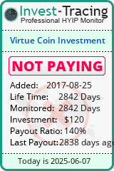 Monitored by Invest-Tracing.com HYIP Monitor-Invest-Tracing.com