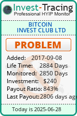 Monitored by Invest-Tracing.com HYIP Monitor-Invest-Tracing.com