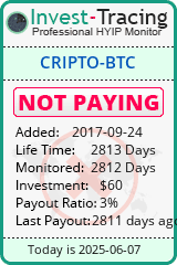 Monitored by Invest-Tracing.com HYIP Monitor-Invest-Tracing.com