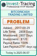 Monitored by Invest-Tracing.com HYIP Monitor-Invest-Tracing.com