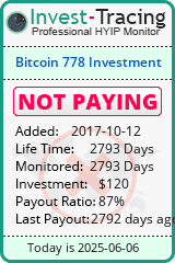 Monitored by Invest-Tracing.com HYIP Monitor-Invest-Tracing.com