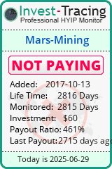 Monitored by Invest-Tracing.com HYIP Monitor-Invest-Tracing.com