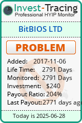 Monitored by Invest-Tracing.com HYIP Monitor-Invest-Tracing.com