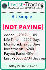 Monitored by Invest-Tracing.com HYIP Monitor-Invest-Tracing.com