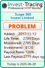 Monitored by Invest-Tracing.com HYIP Monitor-Invest-Tracing.com