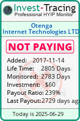 Monitored by Invest-Tracing.com HYIP Monitor-Invest-Tracing.com