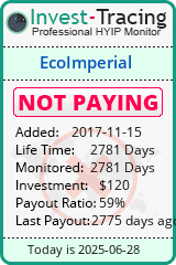 Monitored by Invest-Tracing.com HYIP Monitor-Invest-Tracing.com