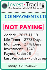 Monitored by Invest-Tracing.com HYIP Monitor-Invest-Tracing.com