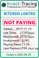 Monitored by Invest-Tracing.com HYIP Monitor-Invest-Tracing.com