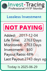 Monitored by Invest-Tracing.com HYIP Monitor-Invest-Tracing.com
