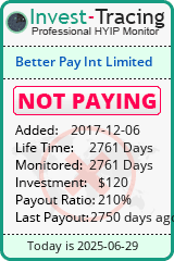 Monitored by Invest-Tracing.com HYIP Monitor-Invest-Tracing.com