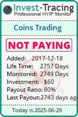 Monitored by Invest-Tracing.com HYIP Monitor-Invest-Tracing.com