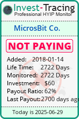 Monitored by Invest-Tracing.com HYIP Monitor-Invest-Tracing.com