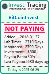 Monitored by Invest-Tracing.com HYIP Monitor-Invest-Tracing.com