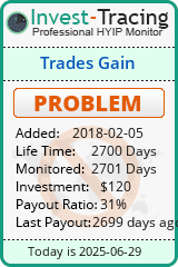 Monitored by Invest-Tracing.com HYIP Monitor-Invest-Tracing.com