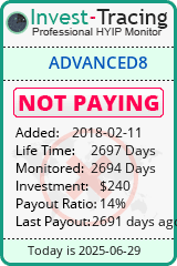 Monitored by Invest-Tracing.com HYIP Monitor-Invest-Tracing.com