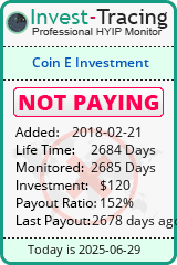Monitored by Invest-Tracing.com HYIP Monitor-Invest-Tracing.com