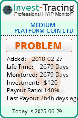 Monitored by Invest-Tracing.com HYIP Monitor-Invest-Tracing.com
