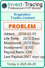 Monitored by Invest-Tracing.com HYIP Monitor-Invest-Tracing.com