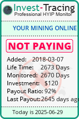 Monitored by Invest-Tracing.com HYIP Monitor-Invest-Tracing.com