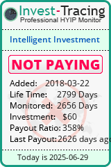 Monitored by Invest-Tracing.com HYIP Monitor-Invest-Tracing.com