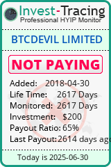 Monitored by Invest-Tracing.com HYIP Monitor-Invest-Tracing.com
